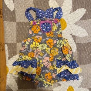 Matilda Jane Blue and Yellow Floral Romper